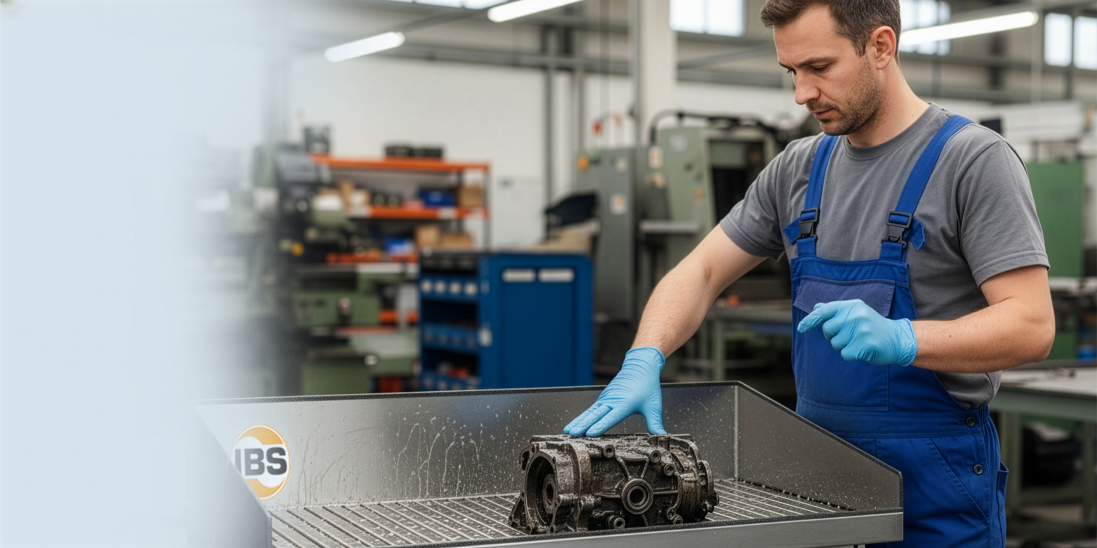 Brush wash table process (water-based)