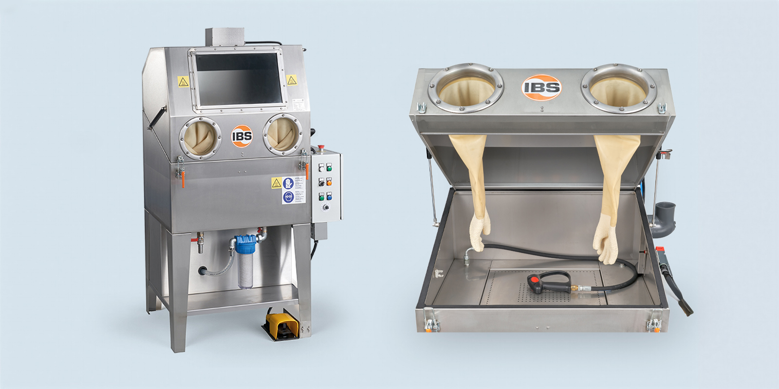 High-pressure cleaning cabin