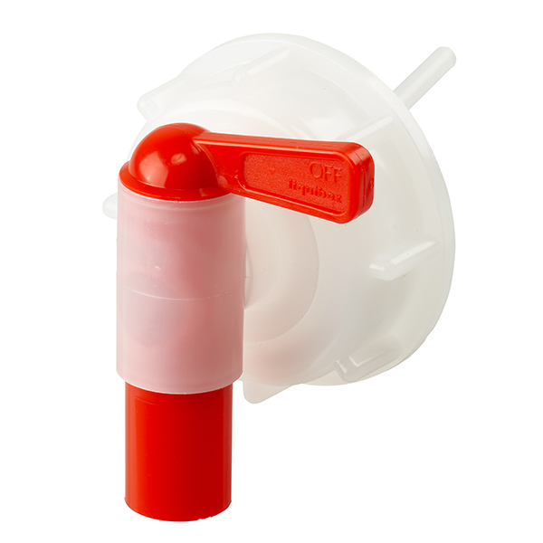 Tap closure/dosing tap for canisters