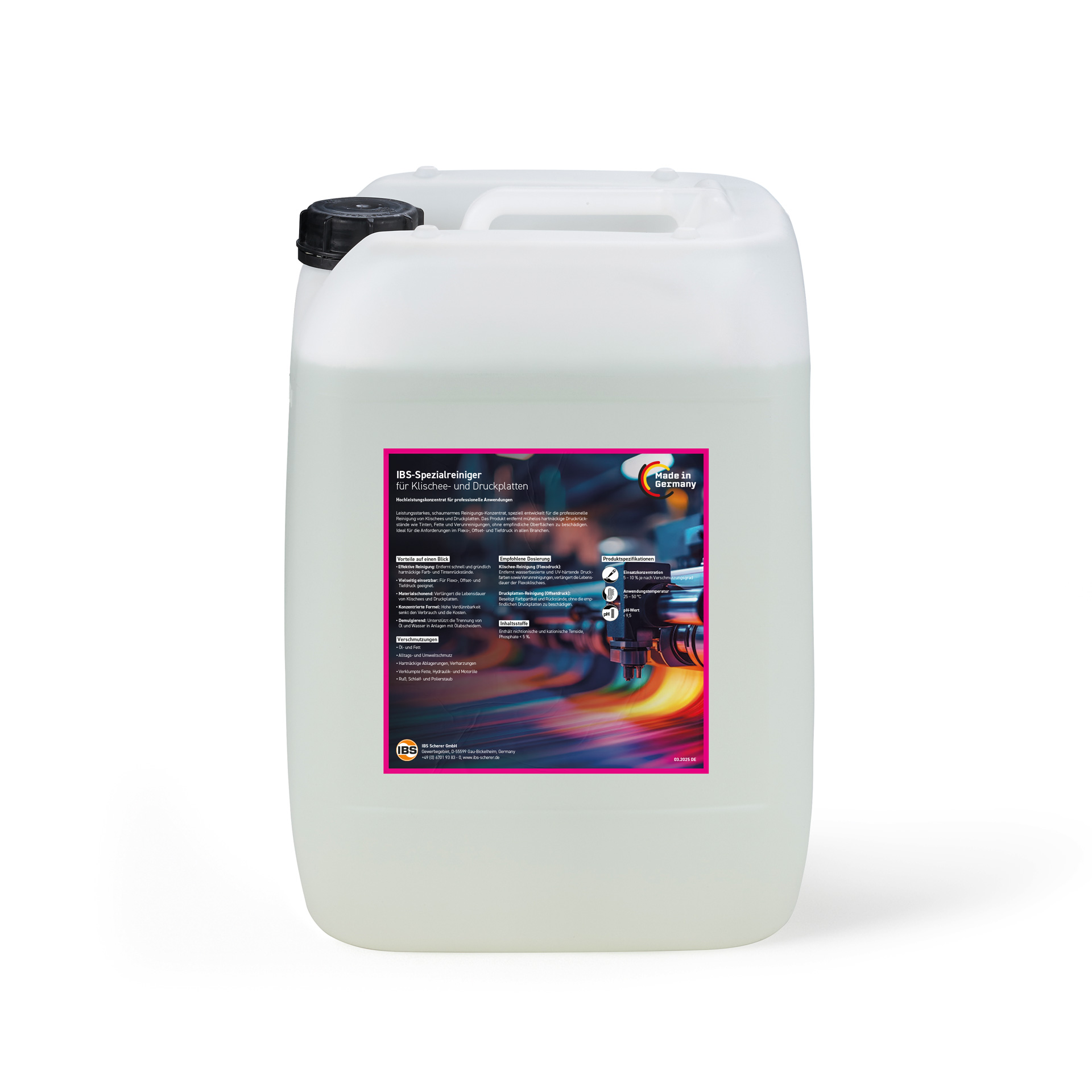 IBS-Spezialreiniger für Klischee- und Druckplatten