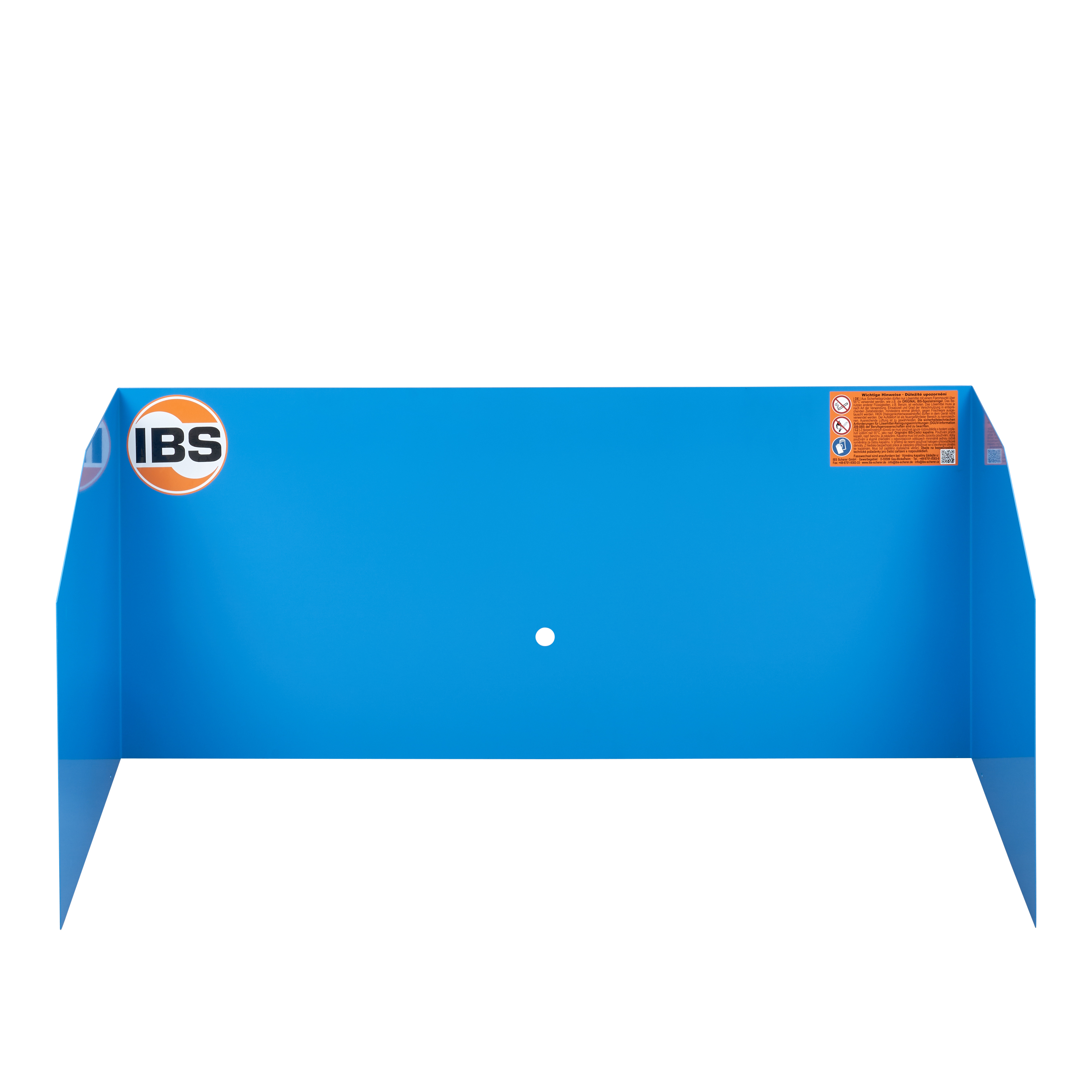 Splash guard for IBS parts cleaning device type M/M-500