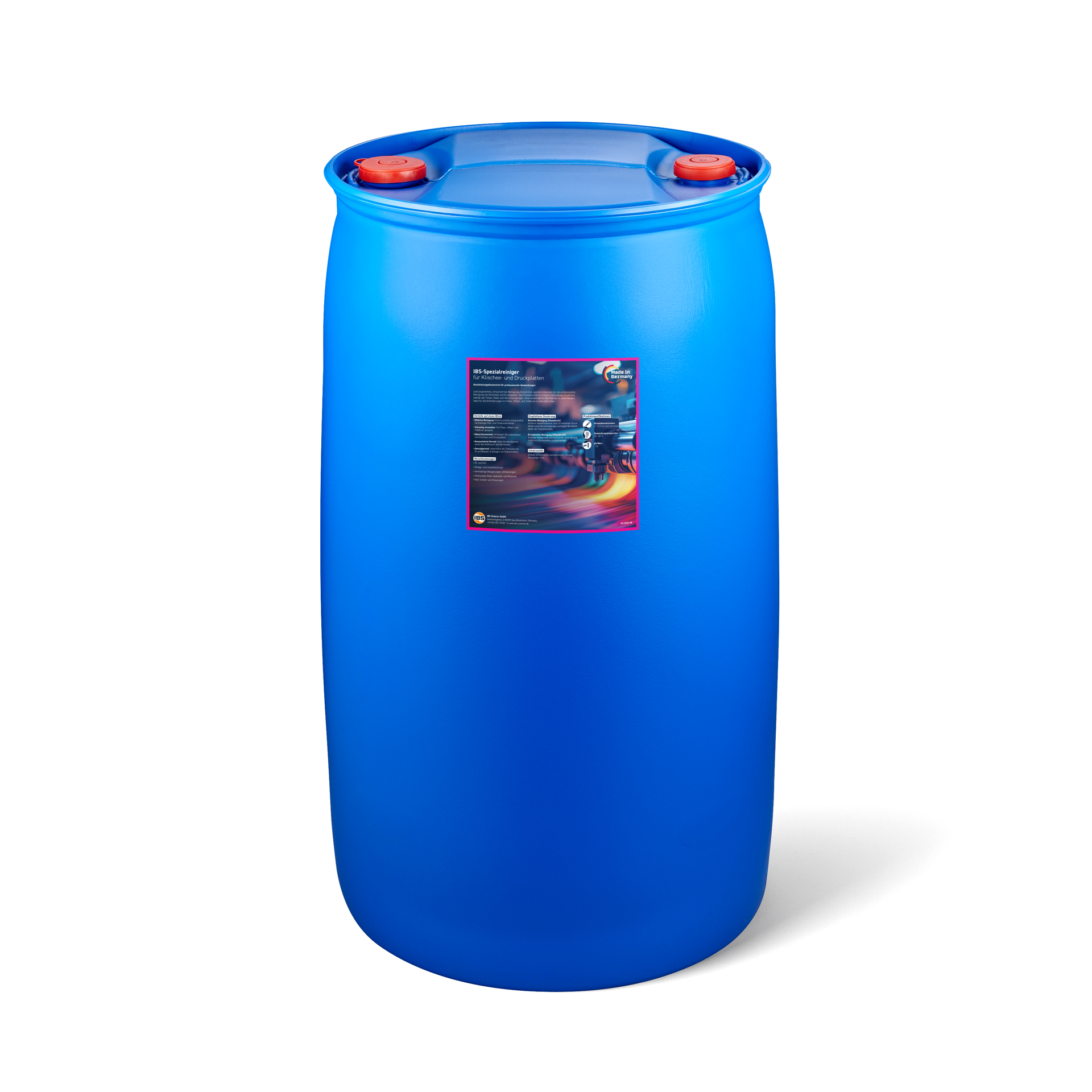 Speciální čistič IBS na klišé a tiskové desky, 200 litrů.